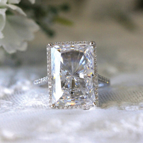 Bright Rectangular Eye-catching Ring Fashion Simple - Image 2