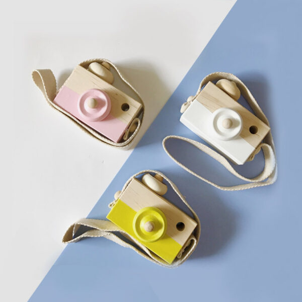 Cute Wooden Toys Camera Baby Kids - Image 4