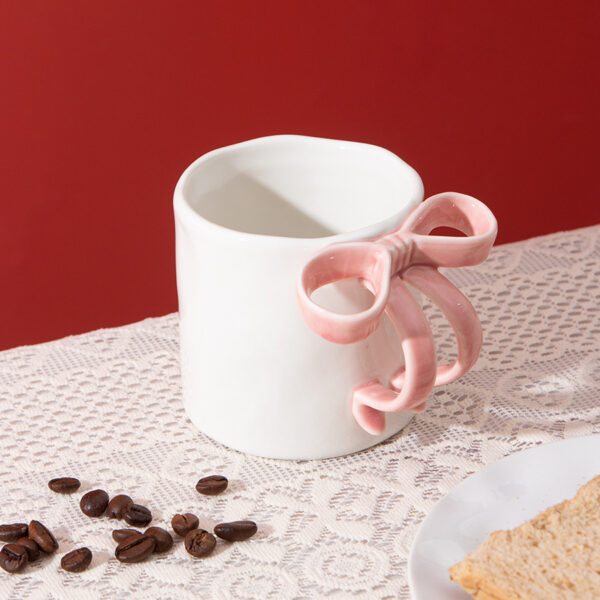 Bow Ceramic Mug Good-looking - Image 7