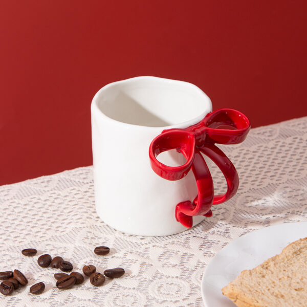 Bow Ceramic Mug Good-looking - Image 4