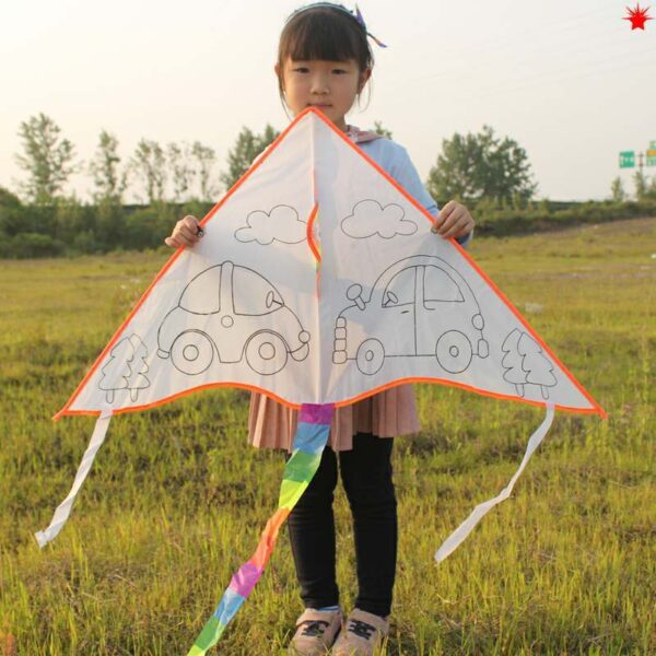 Children kite diy graffiti