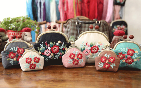 Embroidery DIY Flowers Bags