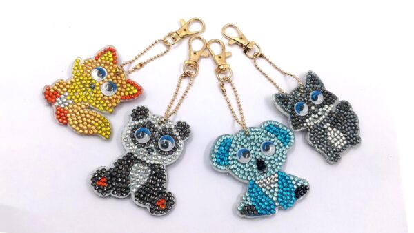 Cartoon animal diy keychain - Image 3