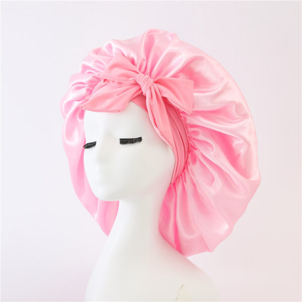 New Silk Bonnet For Sleeping Women Satin Bonnet Hair Bonnet Night Sleep Cap Scarf Wrap For Curly Hair With Tie Band For Curly Hair - Image 8